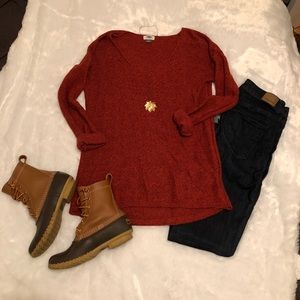 Old Navy Burnt Orange/Red Sweater